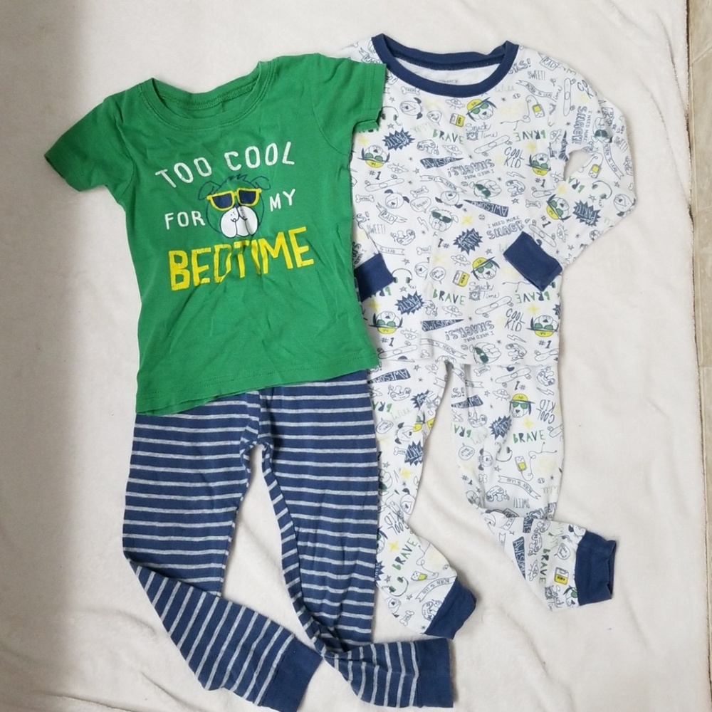 Carter's Boys 3T "Too Cool for my Bedtime" pajamas
